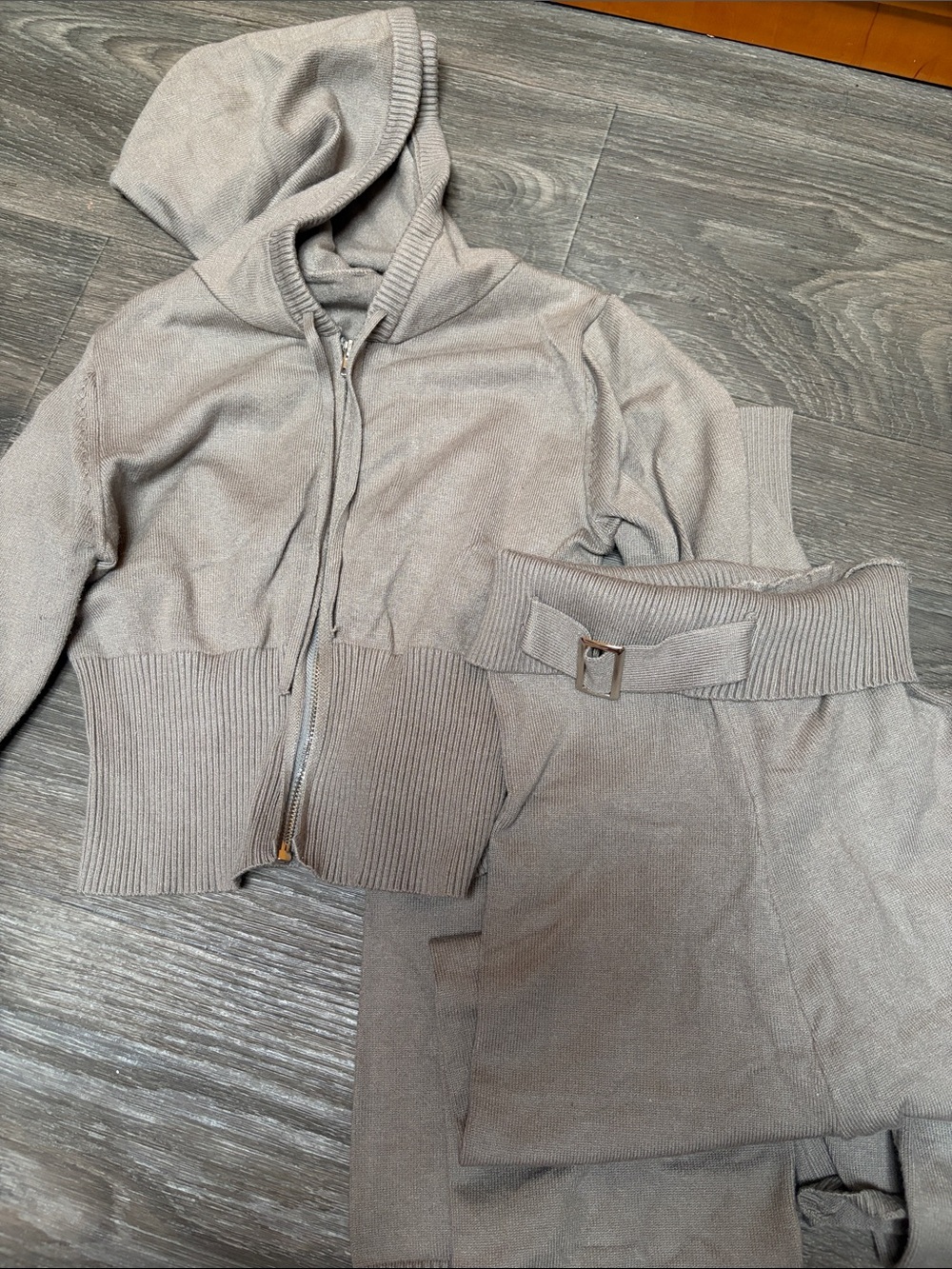 Hooded Knit Set